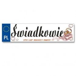 Tablica rejestracyjna Świadkowie-1 szt.